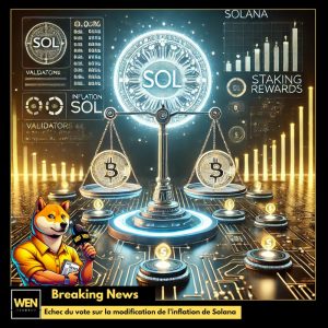 Echec du vote sur la modification de l’inflation de Solana