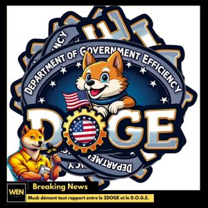 elon musk dément tout rapport entre $DOGE et D.O.G.E.