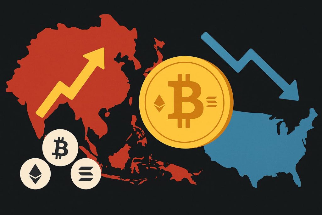 L'Asie prend de plus en plus de place dans le tradon crypto